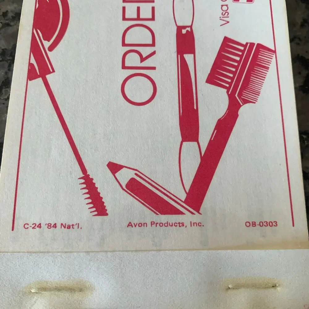 Vintage Avon Order Receipt Book NEW Retro Reps DISCONTINUED